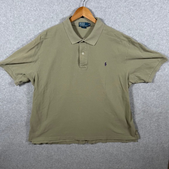 Polo Ralph Lauren Other - Polo Ralph Lauren Mens 2XB Big Polo Shirt Olive Green Short Sleeve Cotton Pique